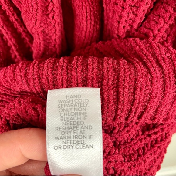 J. Jill NWT Chenille Cabled Tunic In Cherrywine Color Size Medium - Picture 13 of 14